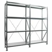 Металлический стеллаж Практик MS U 2000x1000x500/4 усиленный (2 секции)